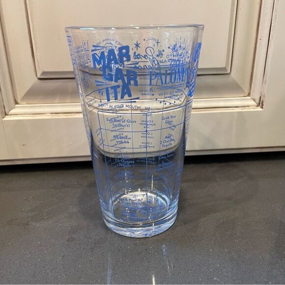 Fred Good Measure Tequila Cocktails Recipe Glass 16oz Margaritas Barware - Picture 8 of 10